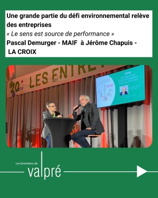Pascal Demurger - MAIF à Jérôme Chapuis - La Croix